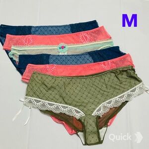 M - New 6 pcs Next Polka Dots Mesh Panties # 12